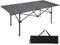 JOYART Campingtisch Klappbar Aluminium Klapptisch Tragbar Falttisch Outdoor Esstisch Wetterfest Gartentisch für Picknick Garten Balkon Reisen Kochen Camping bis 100 kg - 120x55x50cm Schwarz