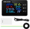 Jadeshay Digital Voltmeter Amperemeter, AC 50-300V 0-100A Voltmeter Amperemeter Wattmeter 8 in 1 Smart Power Energy Meter Stromzähler mit Open CT