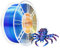 iBOSS PLA Plus 3D-Drucker-Filament, PLA+ Filament 1,75 mm Dreifarbiges Seidenfilament, Co-Extrusion glänzendes 3D-Druck-Filament 1 kg (2,2 lbs) für FDM 3D Drucker, Seide Rot+ Blau + Gold