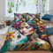aaaaab Indian Beauty Bettbezug, Kinderbettwäsche-Set, Leichter Steppdeckenbezug für Jungen, Tagesdecke, Bettdeckenbezug mit Reißverschluss, Bettwäsche, Doppelbett (200 x 200 cm),