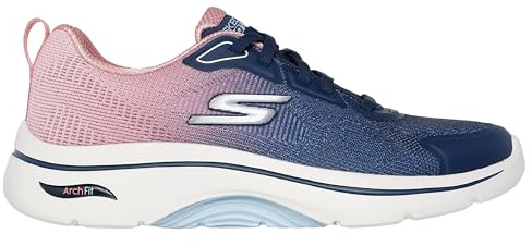 Skechers Women's GO Walk 2.0 Meredith Trainer, Navy, 7 UK