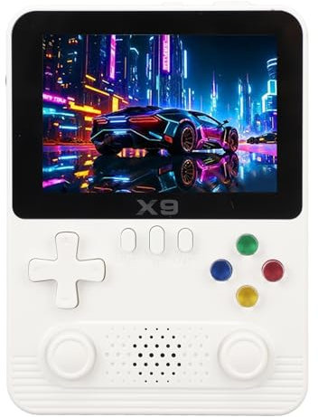 Console di Gioco Portatile per Bambini, Console di Gioco Portatile con Schermo IPS HD da 3,5 Pollici con Doppi Joystick 3D, Supporto Scheda di Memoria 64G e 11 Emulatori di Gioco