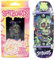 SPITBOARDS 34mm Fingerboard Oldschool Cruiser Pro Complete Setup, Pre-Assembled 5-Layer Wood, Pro Trucks, Soft Urethane 60D Bearing Wheels, Real-Wear Graphics, Lasered Foam Tape 'Frankenskull'
