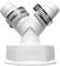 Doppelanschluss für Waschmaschine, Spülmaschine 1 1/2 Zoll - Abfluss Adapter für Geschirrspüler und Waschmaschine - Y-adapter für Schlauch mit Eingangsstutzen von 19-24 mm und Abgang DN 40