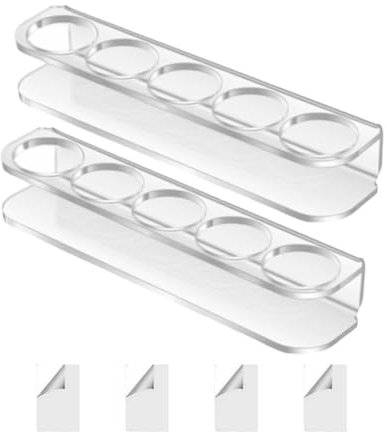 Flaschenregal für Kühlschrank, kleine Flaschenhalterung für den Kühlschrank, 2 Packungen SAPER SACHING STANGER POSTER FÜR DEN FIALS – 5 Ablagen für Flaschen für Kühlschrank A