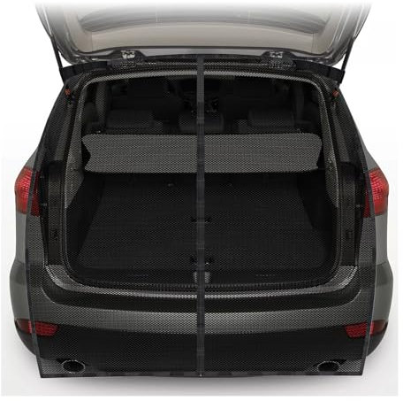 Tailgate Wing Door Boot Cover Sun Protection Size 180 x 150 cm Mosquito Net Magnetic Fly Screen Insect Protection Sun Protection for Roof Caravan Camper Van Camping