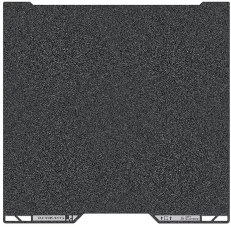 HIKUDIY Vassoio da costruzione in PEI nero strutturato 355x346 mm, piastra in acciaio a molla per letto stampa stampanti 3D Bambu Lab H2D