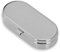 Pillendose oval 2 Fächer, Faden-Design, 6,5 x 3 x 1,5 cm