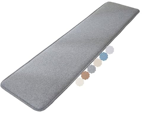 uyeoco Sitzbankkissen Outdoor & Indoor – 120/130/160/180 x 30/35/40/50 cm – rutschfeste Sitzauflage für Gartenbank, Terrasse, Erkerbank, Schaukel oder Veranda (2-3 Sitzer)(Dark Gray,50x200cm)