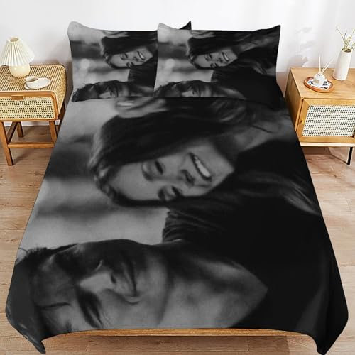 ZRCLXLVU The Vampire Diaries Bettwäsche-Set, knitterfrei, hypoallergen, glatte Textur, für Schlafzimmer