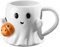 Cabilock Taza de Café Cerámica de Halloween Taza de Calabaza para Decoración Fiestas Cumpleaños y Uso Diario