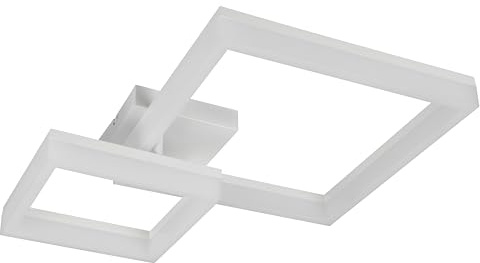 Reality Leuchten LED Deckenleuchte Camino R65771231, Metall Weiß matt, Kunststoff, inkl. 22 Watt, 4000 Kelvin