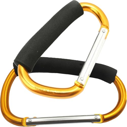 SKISUNO 2Pcs Jumbo Carabiner Roller Skate Hooks for Outdoor Skating Shoes Portable Carrying Tool with Strong Spring Latch Convenient Hook for Adult and Skates
