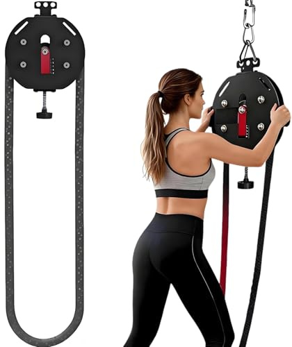 vnmudzeo Entrenador De Cuerda Sin Fin, Resistencia Ajustable, MáQuina De Cable De Polea, Herramienta De Entrenamiento De Cuerpo Completo, Equipo De Gimnasio En Casa, MáXimo 330 LB