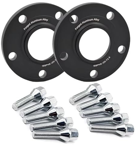 Spurverbreiterungen Für 5er E28 E34 E60 E61 Für M5 Nabenzentrierte Schmiedefelgen – Lochkreis 5x120, Mittenloch 72,6 Mm Spurverbreiterung Für Autos(Schwarz,20MM M12x1,5)