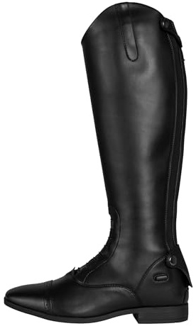4Riders Reitstiefel EcoMaxxx aus Leder, klassischer Reitsport Stiefel mit Reißverschluss, elegante Optik für Dressur und Springen, ideal für Training und Turnier
