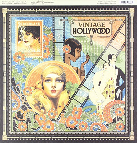 Graphic 45 Vintage Hollywood Double-Sided Cardstock 12X12-Vintage Hollywood