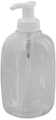 Kosmetex Leerer Seifenspender 300ml klare Flasche mit Pumper, Pumper-Flasche, 1x 300ml klar