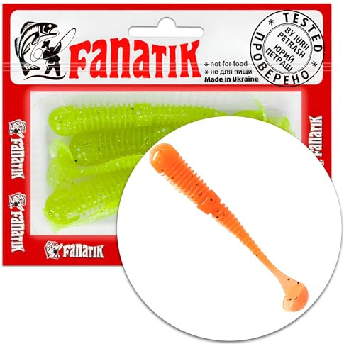 Fanatik Boxer 2 3 3.5 4.5 5-11cm Gummiköder mit Aroma Gummifisch Fanatic Jig Soft Bait Lure Kunstköder Angeln Köder Gummishad Twister Baits Lures Softbait (023, 3)