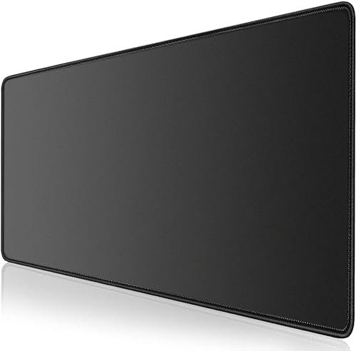 LL-COEUR Schwarz Verlängert Gaming Mausmatte 100x60x0,3cm, Groß Schreibtischunterlage Mäusepad Verbessert Präzision und Geschwindigkeit (1000x600x3mm)