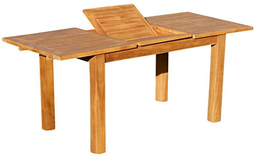 ASS Wuchtiger Teak Bigfuss Ausziehtisch Gartentisch 130-180x80 Holztisch Teaktisch Garten Tisch Holz BIGFUSS130-180