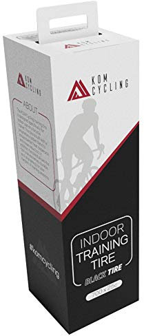 KOM Cycling Indoor-Trainer-Reifen 700 x 25 C â€“ Indoor-Rennrad-Reifen mit leiser, langlebiger, urheberer Gummimischung â€“ perfekt für Saris, Kinetic Kurt, Wahoo und andere Indoor-Biketrainer