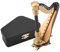 Hztyyier Hölzerne Mini Harfe Replica Modell mit zarten Box Musikinstrument Miniatur Dekoration für Home Coffee Ornament