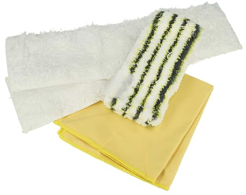 vhbw 4-tlg. Mikrofaser-Tuchset kompatibel mit Kärcher SC 5 EasyFix | SC 5 EasyFix Iron, SC 5.800 CB, SC 5.800 C Dampfreiniger