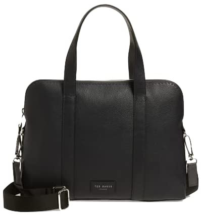Ted Baker Core Dokumententasche aus Leder, Schwarz, Schwarz