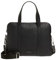Ted Baker Core Dokumententasche aus Leder, Schwarz, Schwarz