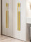CWYP-40 Wardrobe Pulls Furniture Handles Solid Aluminum Alloy,Length: 60 mm, 1200 mm Kitchen Cabinet Handles Gold Drawer Handles Bow Shaped Cupboard Cabinet Pulls, 2pcs (Length: 1000mm(39-2/5''))