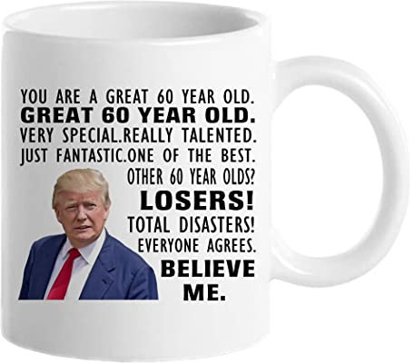 Choinn Regalos de 60 cumpleaños para hombres, divertida taza de café de 60 años, tazas de 60 cumpleaños para él, papá, tío, hermano, marido, abuelo, amigo, regalo de broma novedosa, taza de té de 325
