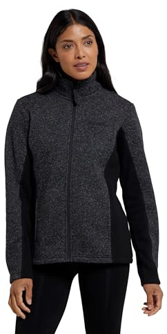Mountain Warehouse Idris Womens Panelled Fleece Jacket -Warm Coat, Lightweight with Breathable Front Pockets - For Spring Summer, Camping, Outdoors, Travelling & Hiking