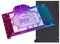 Copper GPU Water Cooling Block GPU Waterblock Graphics Card Water Cooling Block for Gigabyte Aorus GeForce RTX 4090 Master Gaming (5V ARGB RBW Aura Effect LED Lights GPU Block with Backplate)