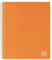 OXFORD Porte fiches bristol A5 School Life 80 vues / 40 pochettes Couverture Polypro Orange