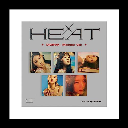 (G) I-DLE HEAT Special Album CD+Lyrics+Photocard+Tracking Sealed GIDLE (Digipack SHUHUA Version)