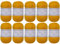 Utopia Crafts JOY Uni Strick- und Häkelgarn, Weich, Pflegeleicht, 100% Polyacryl, 10x 50 g Knäuel, 150m (Ocker)