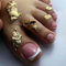 24 Pcs French False Toenails - Pink Tips Press On Nails - Full Cover Fake Toe Nails With Glue - Short Decorations for Women