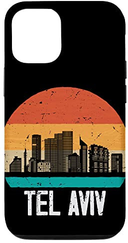 Hülle für iPhone 14 Pro Tel Aviv Israel Retro Vintage Skyline Tel Aviv