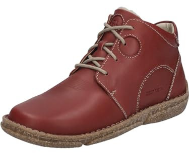 Josef Seibel Damen Schnürstiefeletten Neele 46,Weite G (Normal),Wechselfußbett,Kurzstiefel,uebergangsschuhe,Hibiscus / PL950-450,41 EU