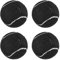 sourcing map Lot de 4 balles de tennis prédécoupées – Balles de tennis pour chaises, housses de pieds de table de tennis, balles de glissement en feutre pour pieds de meubles, protection du sol (noir)