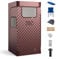 RELAX4LIFE Portable Steam Sauna, Folding Personal Full Body Home Sauna Tent with 3L Steam Generator, Remote Control & Foldable Chair, Pop-up Sauna Cabin Sauna Pod for Slimming Detox Therapy (Coffee)
