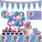 Decorazioni Compleanno,stoviglie per feste per bambini, set stoviglie per feste,kit di stoviglie per compleanno,Posate per feste, set di posate,decorazione da tavolo
