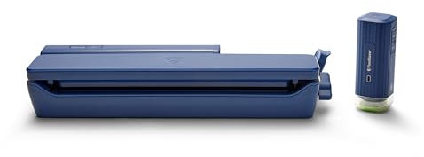 FoodSaver® Handheld+ 2-in-1 Vacuum Sealing System, Handheld and Countertop Vacuum Sealer, Matte Indigo Blue