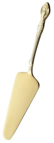 Hoement Kuchen Mit Messer Kuchen Servieren Keksglasur Tortenschaufel Tortenheber Utensil Altes Kuchenmesser Brotschneidemaschine Pfannkuchenwender Käseschneider Rostfreier Stahl Golden