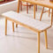 AmphaDeco Bankauflage Outdoor, rutschfeste Sitzkissen Bank Sitzpolster Innen, Bankkissen Bankauflage für Terrasse Sitzauflagen Bürostuhl Stuhlkissen Sitzauflage Gartenbank,Beige White,30x80cm