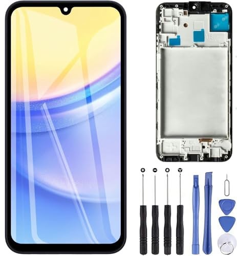 ZOETEC Screen Replacement for Samsung Galaxy A15 4G/5G A155F A156U LCD Display Touch Screen Digitizer Full Assembly with Frame, Repair Tool Set