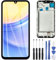 ZOETEC Screen Replacement for Samsung Galaxy A15 4G/5G A155F A156U LCD Display Touch Screen Digitizer Full Assembly with Frame, Repair Tool Set