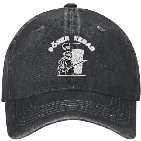 Baseballmützen Fischer Hut Döner Kebab Essen Lecker Bedruckt Baseballmütze Casual Frühling Lustig Trucker Hut Outdoor Fitnessstudio Hip Hop Hüte Männer Frauen Baseballkappen Geburtstag Golf Geschenk