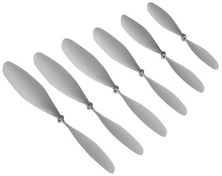 20PCS 6-10Inch Propeller 2-blade Paddle Aperture 1.5mm Silver Grey Props for DIY Elastic Rubber Band Powered Aircraft Model(20pcs 10 inch)